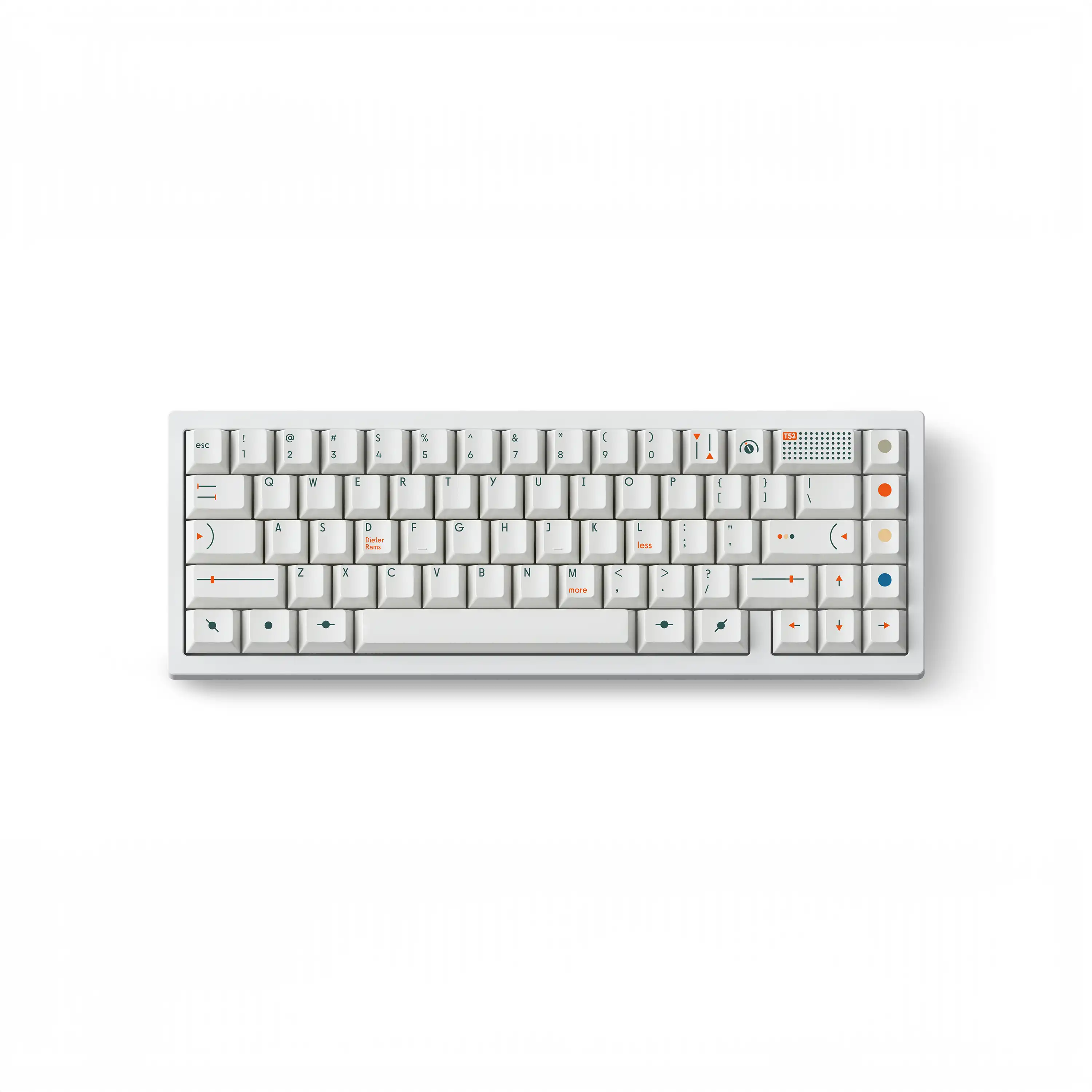 FBB T52 Cold White PBT Keycap Set - Image 6
