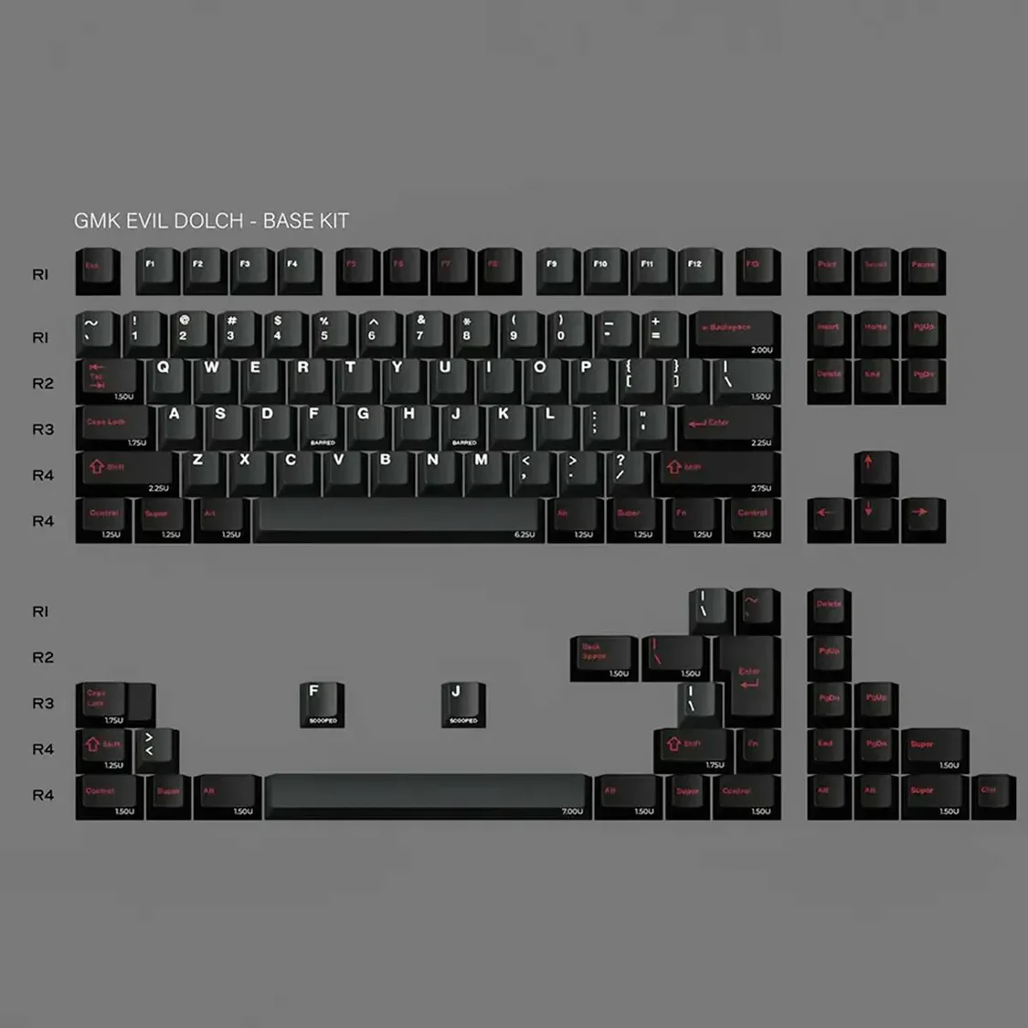 GMK CYL Evil Dolch The Split - Image 4