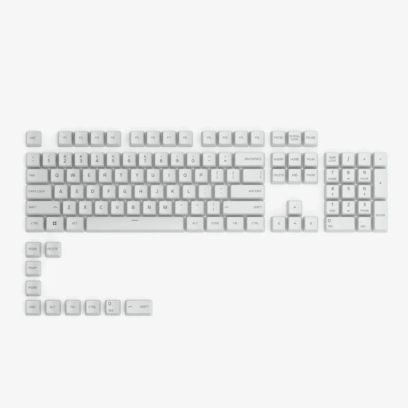 GPBT Arctic White Dye Sublimated Keycaps - Image 4